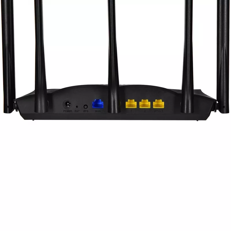 Tenda TX12 PRO belaidis maršrutizatorius Fast Ethernet dviejų juostų (2,4 GHz / 5 GHz) Juodas