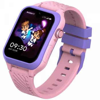 Išmanusis laikrodis Garett Kids Essa 2 4G Pink – vaikų GPS laikrodis su 4G, skambučiais, SOS