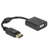 Adapteris DisplayPort 1.2 (vyriškas) į VGA (moteriška) DeLOCK 61006