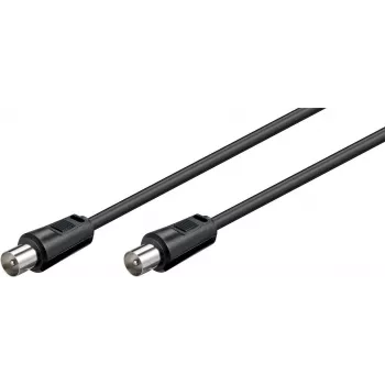 Wentronic Goobay anteninis jungiamasis kabelis, juodas, 5 m – IEC/Coax kištukas IEC/Coax kištukas (68150)