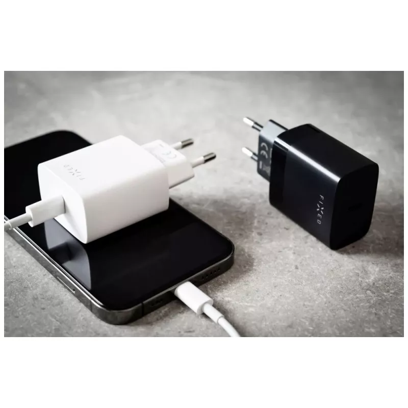 Kelioninis įkroviklis FIXED FIXC20N-C-WH 20W USB-C kompaktiškas sieninis adapteris