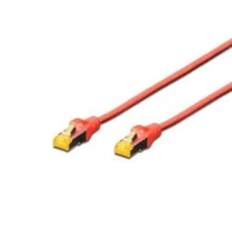 Tinklo kabelis Digitus CAT 6A S/FTP RJ-45 Cat6a 5m Raudonas