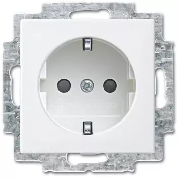 Kištukinis lizdas Busch-Jaeger Type F 2P+E 16 A 250 V Baltas