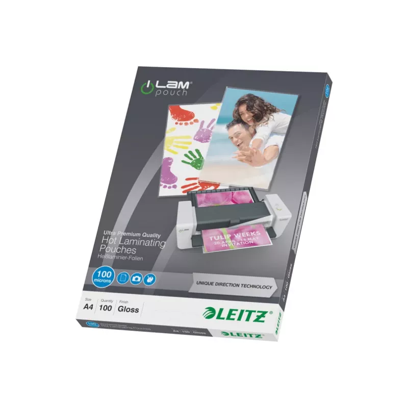 Laminavimo maišeliai Leitz iLAM UDT 100 vnt