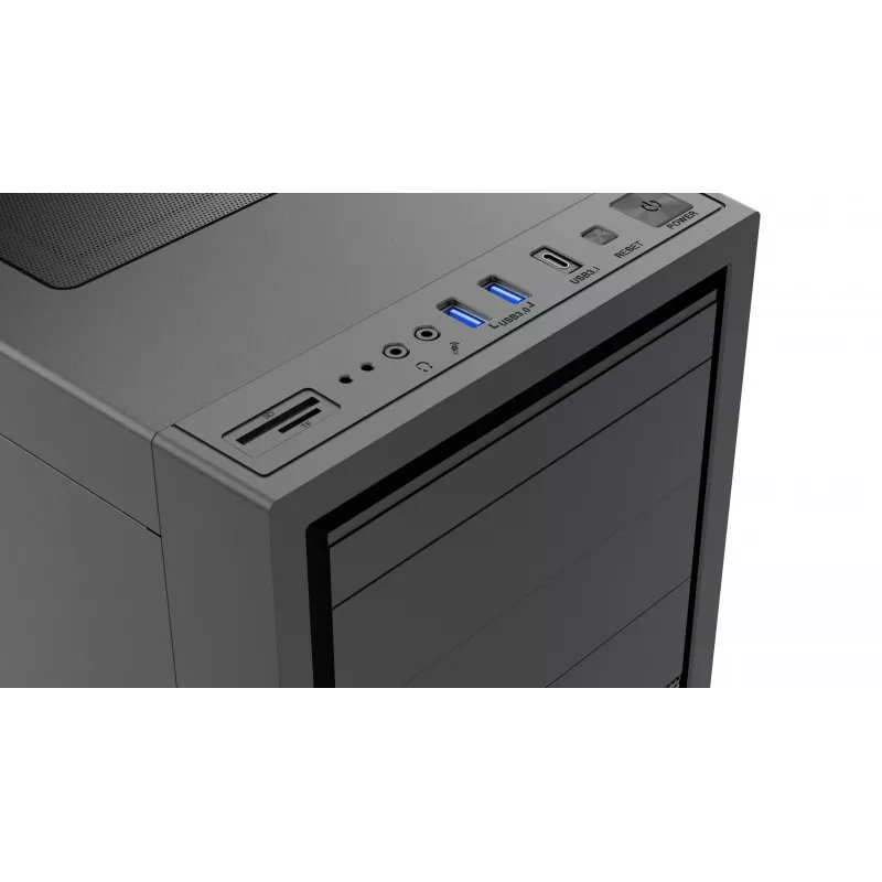 Gembird Fornax K500 ATX kompiuterio korpusas, Midi Tower, Juodas