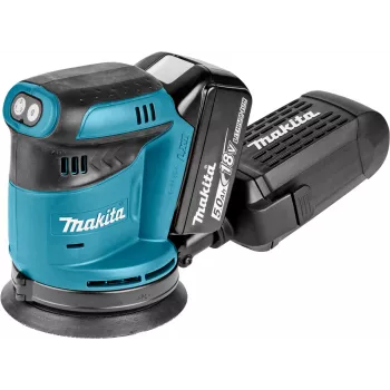Makita DBO180RTJ - atsitiktinės orbitos šlifuoklis - Belaidis - 125 mm - 2 baterijos - 18 V (DBO180RTJ)