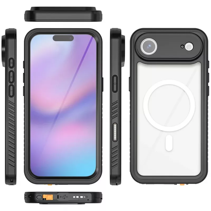 4smarts Dėklas iPhone 17 Air 16,8 cm Juodas Skaidrus