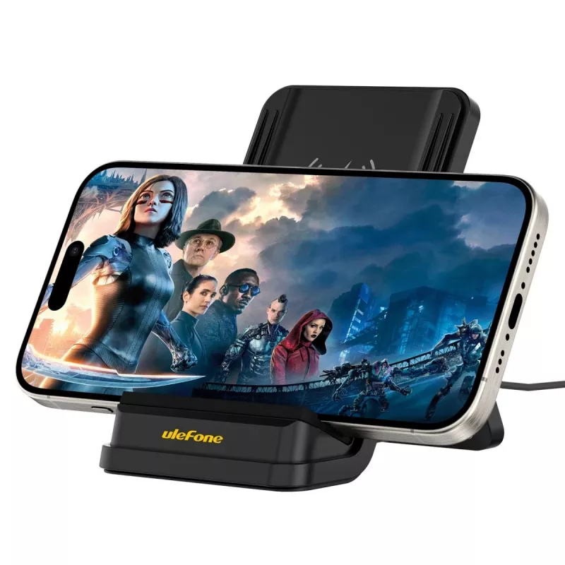 UleFone WCS01 belaidis greitasis įkroviklis — 50 W USB Type-C, belaidis greitasis įkrovimas, juodas