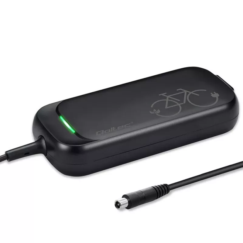 Qoltec greitasis įkroviklis XIAOMI 36V elektriniam paspirtukui / dviračiui | 42V | 2A | 8,0*8,0mm+pin | vandeniui atsparus + maitinimo laidas
