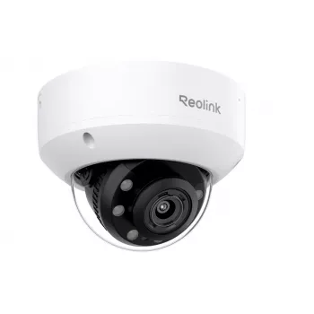 Kupolinė IP vaizdo kamera Reolink RP-PCV8MZ 4K UHD 3840×2160, 5x optinis priartinimas, 2,7 mm fiksuotas objektyvas, 108° H, laidinis, sieninis montavimas, vidaus/lauko, balta