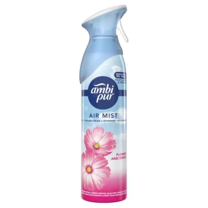 Oro gaiviklis AMBIPUR Flowers & Spring 185 ml – aerozolinė patalpų kvapnioji priemonė