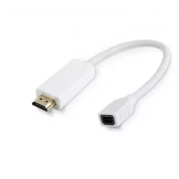 Microconnect HDMMDP vaizdo kabelio adapteris 0,1 m HDMI A tipo (standartinis) Mini DisplayPort baltas