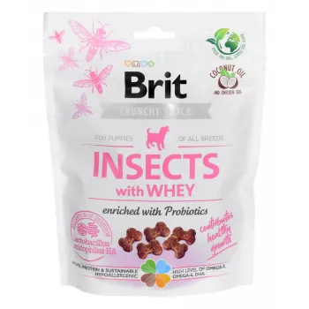 BRIT Care Crunchy snack Puppy Insects - šunų skanėstas - 200g