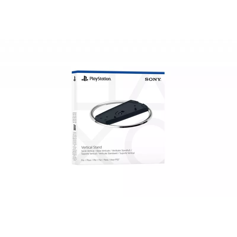 Sony vertikalus stovas PS5 Slim, juodas/chromuotas, blizgus/matinis, 191 mm