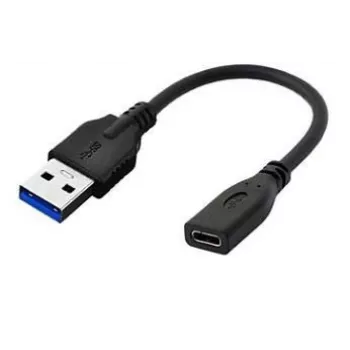 Microconnect USB3.0ACF02 USB laidas USB 3.2 Gen 1 (3.1 Gen 1) 0,2 m USB A USB C Juoda