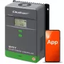 MPPT saulės baterijų valdiklis QOLTEC 80A su temperatūros davikliu, 12/24/36/48V, LCD, Bluetooth, APP, GEL/LiFePO4