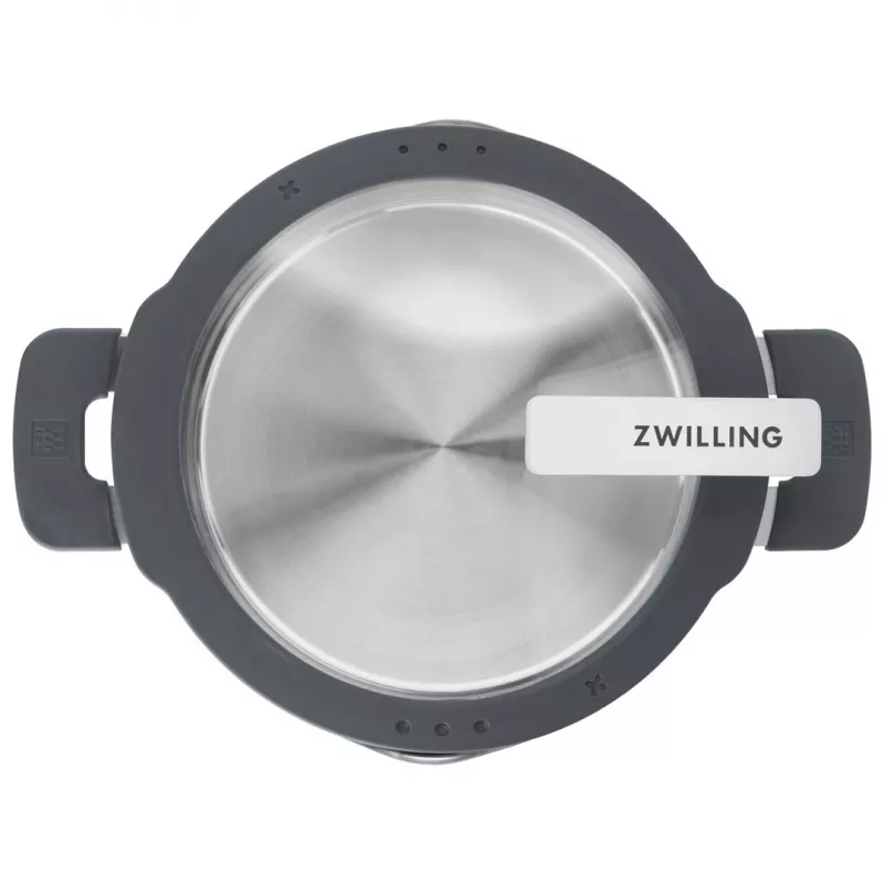 ZWILLING nerūdijančio plieno puodų rinkinys SIMPLIFY 5 vnt. – tinka indaplovei ir orkaitei, stikliniai dangčiai, tinka keraminėms kaitlentėms