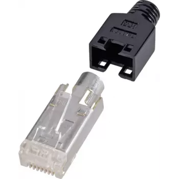Renkforce H9540.4-10 RJ45 jungtis, juoda - sidabrinė - permatoma
