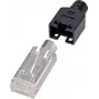 Renkforce H9540.4-10 RJ45 jungtis, juoda - sidabrinė - permatoma
