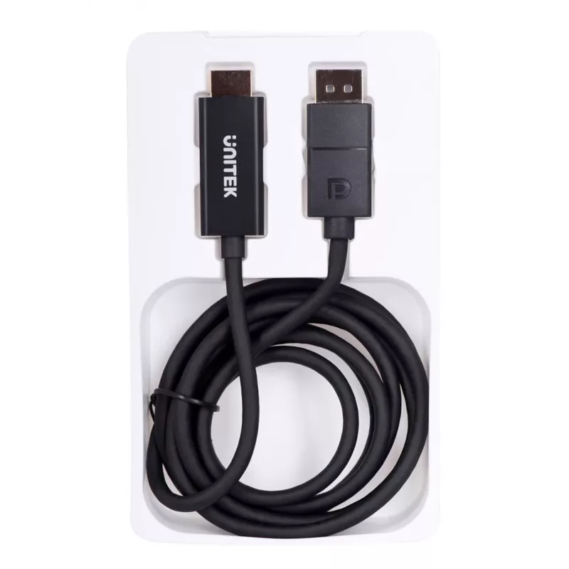 UNITEK V1608A DisplayPort 1.2 – HDMI kabelis, 4K@60Hz, 1,8 m