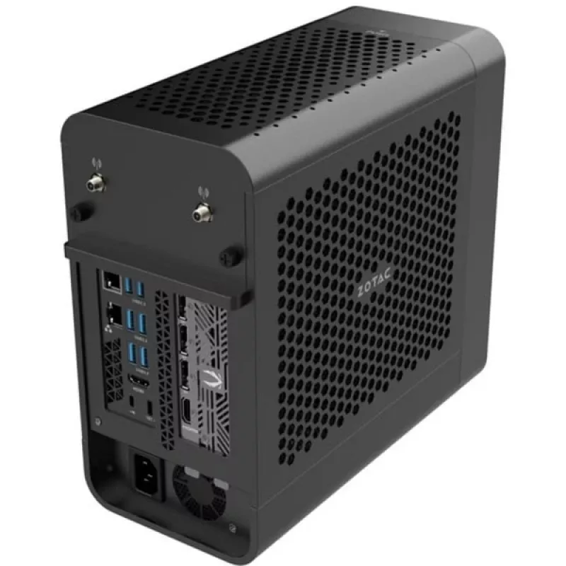 ZOTAC ZBOX MAGNUS ONE EU275070C, mini bokso kompiuteris, PC Barebone, DDR5-SDRAM, PCI Express, Serial ATA III, Wi-Fi 7 (802.11be), 500 W
