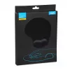 Pelės kilimėlis su riešo atrama iBOX IMP003, juodas, 190×230 mm