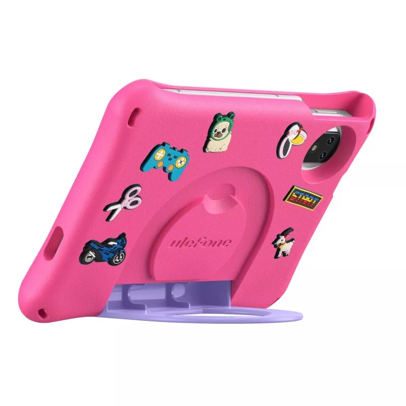 Planšetinis kompiuteris vaikams UleFone Tab A9 Pro Kids, 4 GB RAM, 128 GB atminties, LTE, rožinė