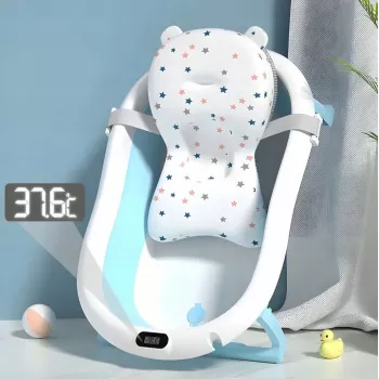 Vaikų vonelė Extralink EX.20994 Mėlyna su integruotu LED termometru