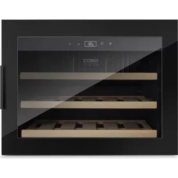 Vyno šaldytuvas Caso WineSafe 18 EB Black, kompresorinis, 18 butelių