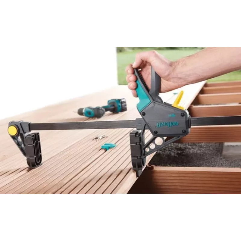 Gnybtinis spaustuvas Wolfcraft Deck Building Set 10 dalių