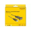 Serijinis kabelis DeLOCK 64073 USB Type-A DB-9 Skaidrus 2m