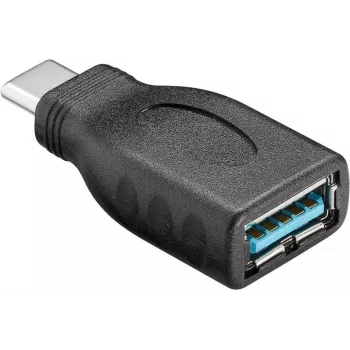 USB 3.0 SuperSpeed adapteris, juodas - USB-C kištukas > USB 3.0 lizdas (A tipas)