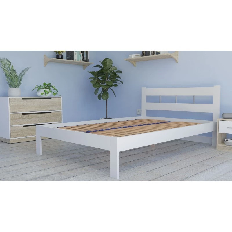Elastinis lovos rėmo įdėklas viršus e shop STELAZ 140, 140×200 čiužiniui, medinis, 1400×2000 mm