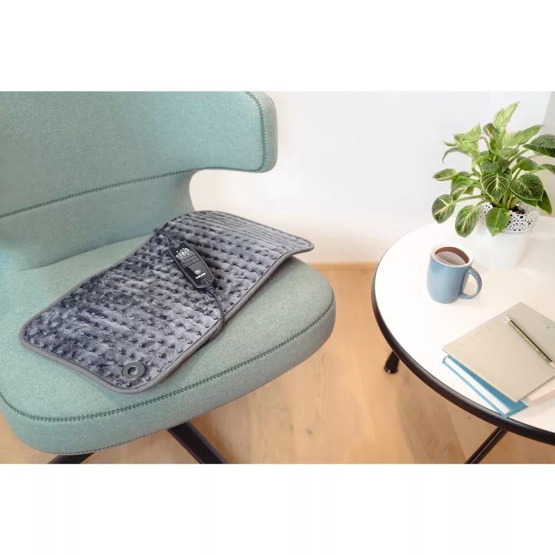 Beurer HK 123 XXL Cosy Grey Green Planet šildomasis pagalvėlė 60x30cm 6 lygių automatinis išsijungimas