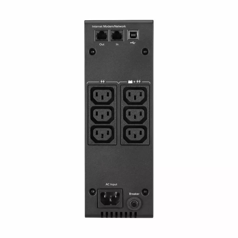 Eaton 5S 700i nepertraukiamo maitinimo šaltinis (UPS), Line-Interactive, 700 VA / 420 W, 6 AC lizdai, USB, bokštinis, juodas