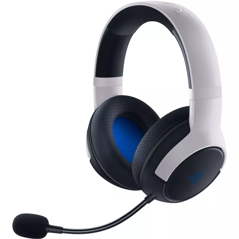 Razer Kaira HyperSpeed belaidės ausinės su ausų juosta, žaidimams, USB Type-C, Bluetooth, balta, juoda