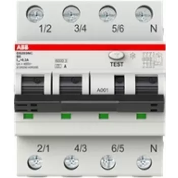 ABB RCBO jungiklis DS203NCA-C32/03P+N DS203NC C32 A30 - miniatiūrinis automatinis jungiklis - 55°C-55°C (2CSR256140R1324)