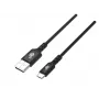 USB-USB C laidas 2m silikoninis juodas Quick Charge
