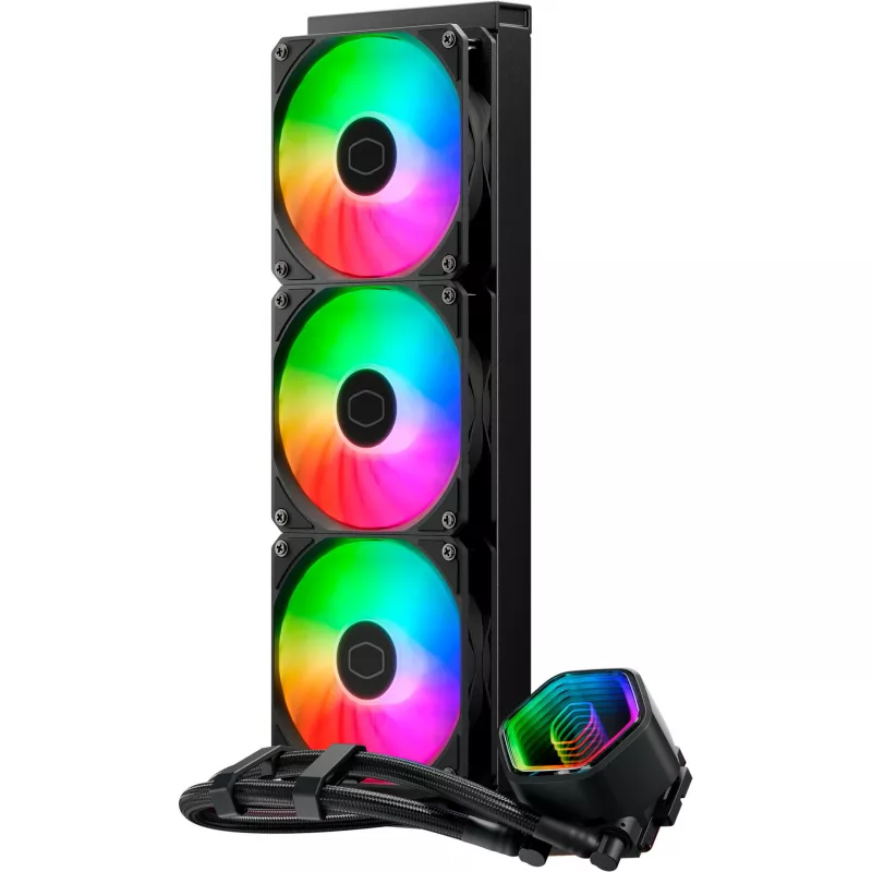 Skysčio aušinimo rinkinys Cooler Master MasterLiquid 360 Core II 12 cm Juodas