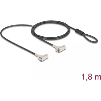 Spynos kabelis Navilock 20935 juodas sidabrinis 1,8 m