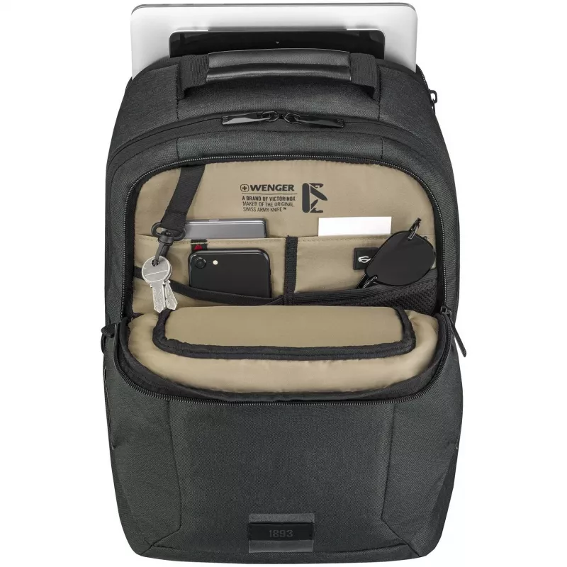 Kuprinė nešiojamam kompiuteriui WENGER MX ECO Professional 40,64 cm (16 colių) su planšetės kišene 25,4 cm (10 colių), anglies pilka