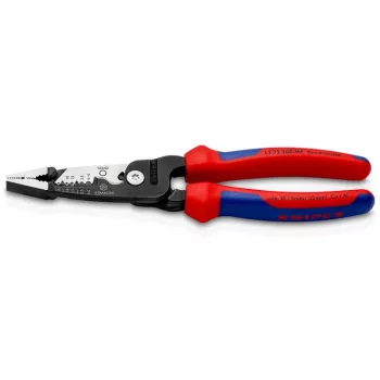 Knipex 13 72 200 ME kabelių nuėmiklis Juoda, Mėlyna, Raudona, Nerūdijantis plienas