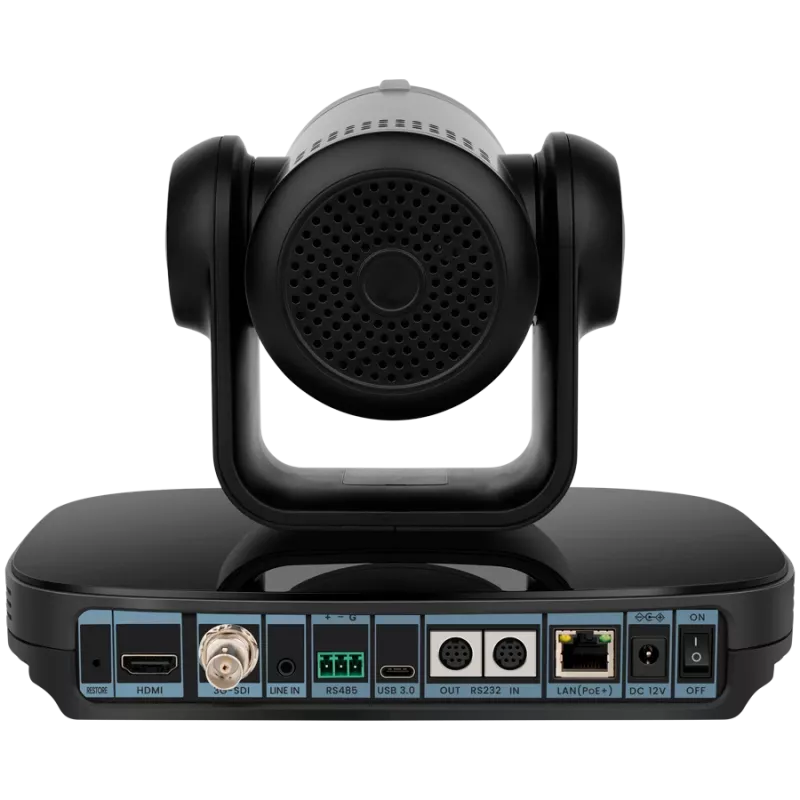 Prestigio vaizdo konferencijų 4K PTZ kamera Alpha — 4K UHD, 8.4MP, PTZ, AI, PoE, HDMI 2.0/USB 3.0/RJ45/3G-SDI (be mikrofono)