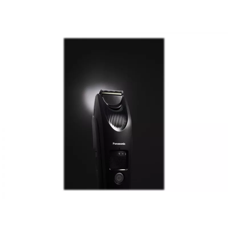 Barzdos kirpimo mašinėlė Panasonic ER-SB40-K803 — 0,5–10 mm, 19 žingsnių, Li-Ion, belaidė/AC, juoda
