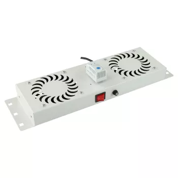 Stovo aksesuaras Lanview RAF115WH 2 ventiliatoriai Baltas Plienas