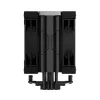 Oro aušintuvas DeepCool AK400 ZERO DARK PLUS — 120 mm FDB ventiliatorius, 4 šilumos vamzdeliai 6 mm, LGA 1700/AM4/AM5, aukštis 155 mm, juodas
