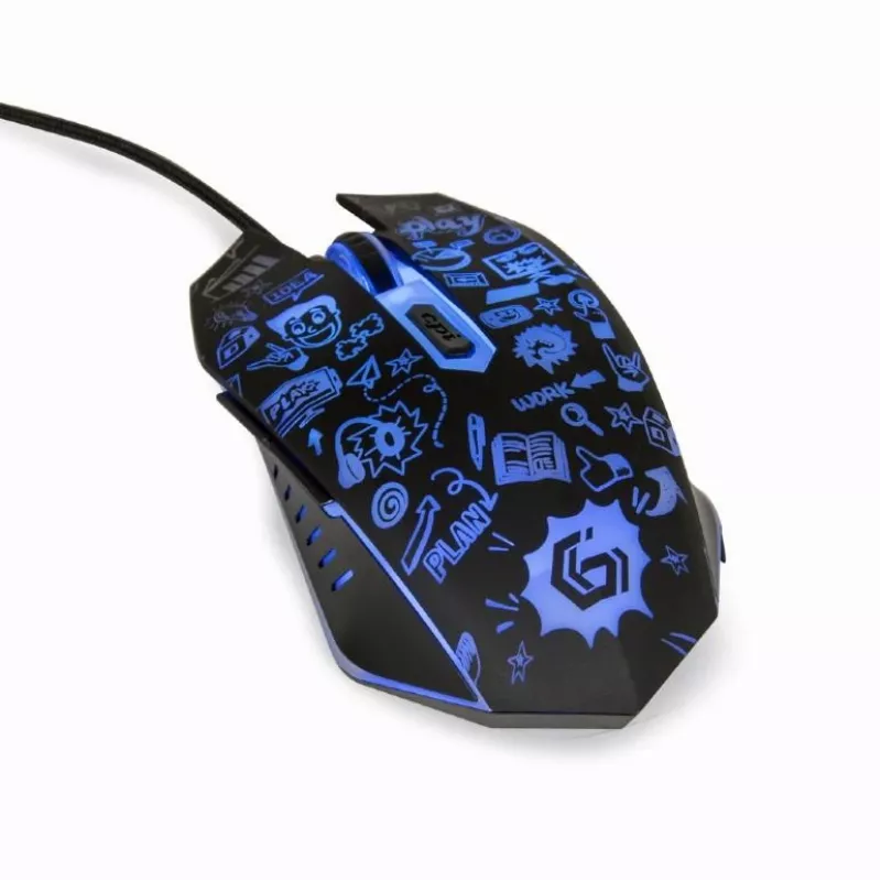 Pelė USB Optinė Juoda Gembird MUS-6B-GRAFIX-01