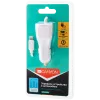 Automobilinis įkroviklis CANYON C-033 2.4A USB-A su integruotu Lightning kabeliu Baltas