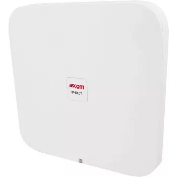 ASCOM IPBS3-A5 – IP DECT prieigos taškas (4 kanalai | DECT GAP/CAP radijo sąsaja | vidinė antena) – baltas (IPBS3-A5)