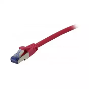 Pataisymo kabelis RJ45 CAT6A 500 MHz 1,5 m rožinis S-STP(S/FTP) komponentiškai testuotas (GHMT sertifikuotas) AW